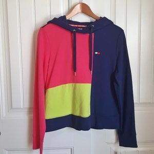 Tommy Hilfiger Hot Pink & Neon Yellow Hoodie NWT